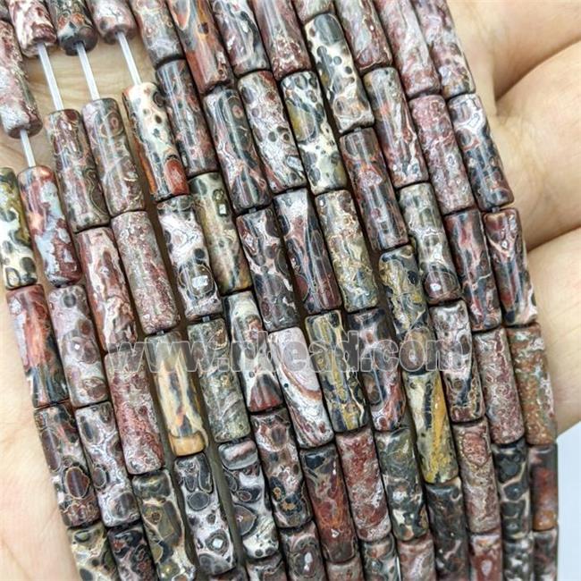 LeopardSkin Jasper Tube Beads