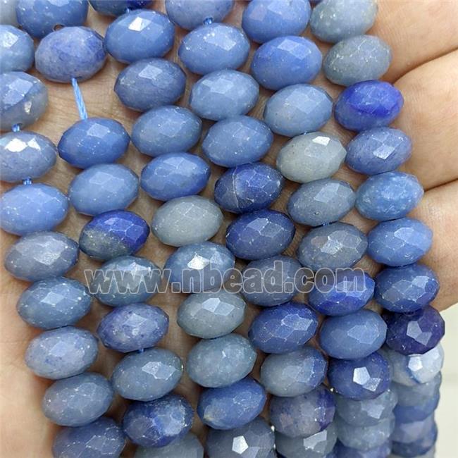 Natural Blue Aventurine Beads Faceted Rondelle