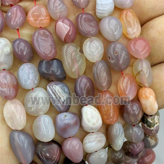 Natural Red Botswana Agate Nugget Beads Freeform