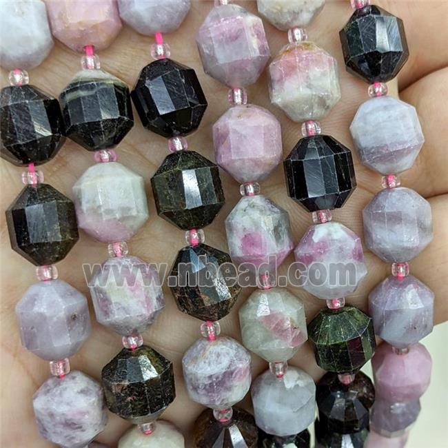 Natural Tourmaline Bullet Beads Pink