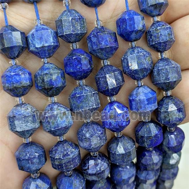 Natural Blue Lapis Lazuli Bullet Beads