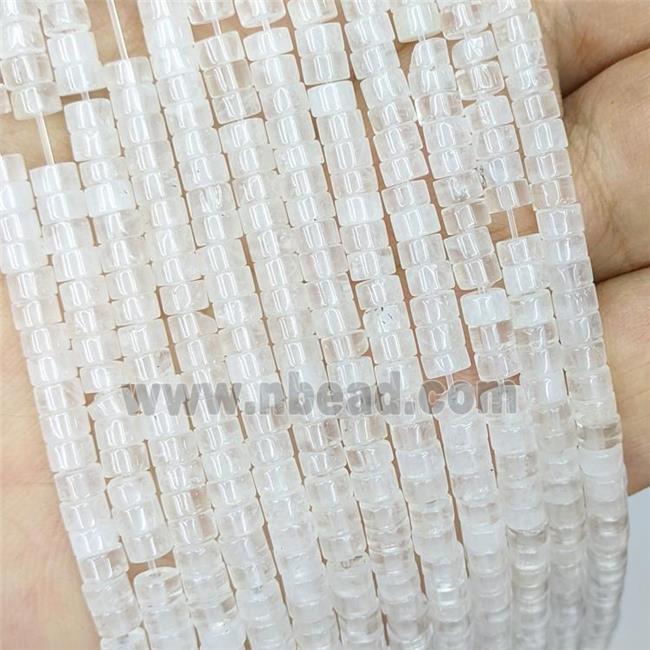 Synthetic Quartz Heishi Beads White