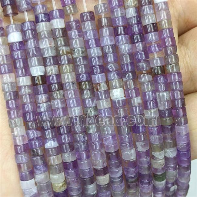 Natural Amethyst Heishi Beads Purple