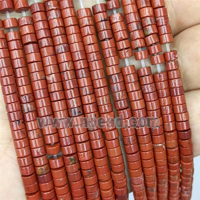 Natural Red Jasper Heishi Beads