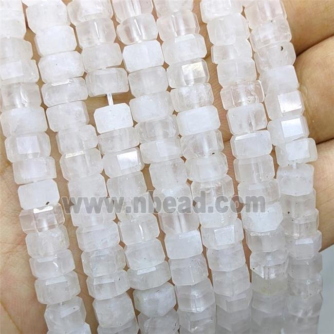 Natural Clear Quartz Hexagon Beads