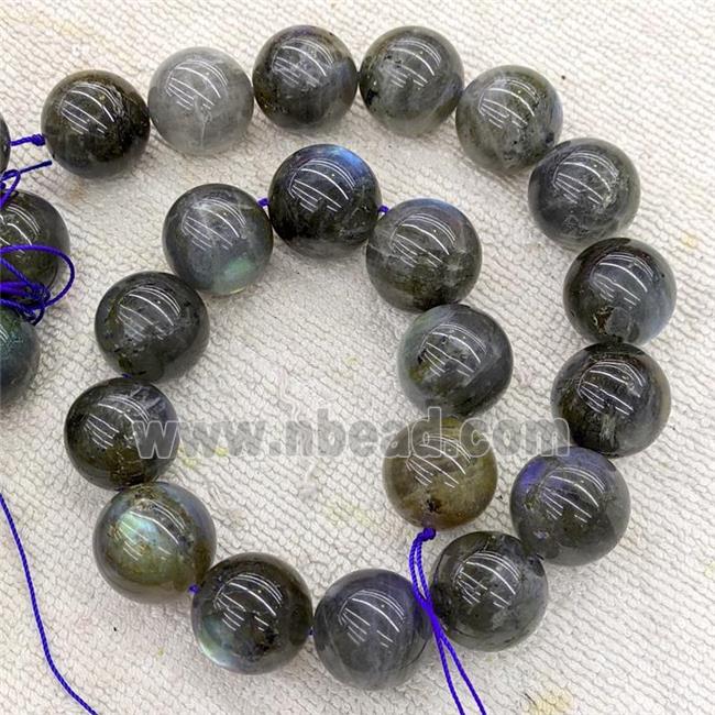 Natural Labradorite Round Beads Smooth