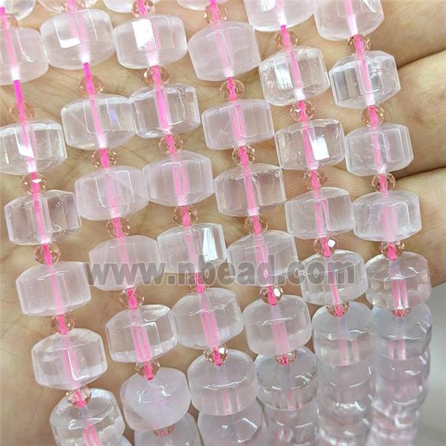 Natural Pink Rose Quartz Heishi Beads