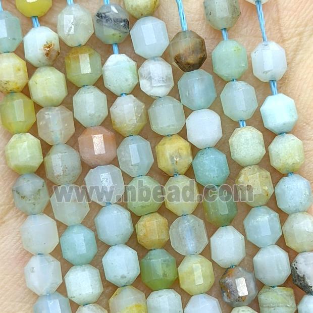 Natural Chinese Amazonite Prism Beads