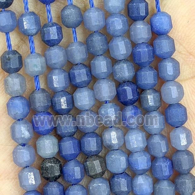 Natural Blue Aventurine Prism Beads