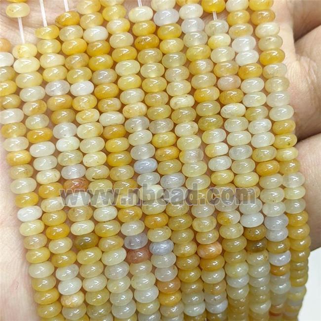 Natural Yellow Aventurine Beads Smooth Rondelle