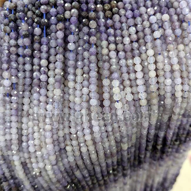 Natural Iolite Beads Blue Faceted Round