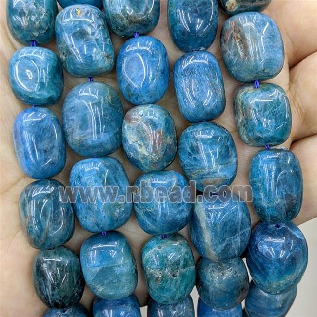 Natural Apatite Nugget Beads Blue Freeform