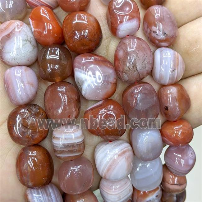 Natural Red Carnelian Agate Nugget Beads Freeform