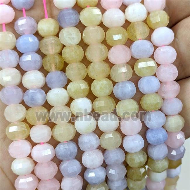 Natural Jade Beads Multicolor Dye Faceted Pumpkin