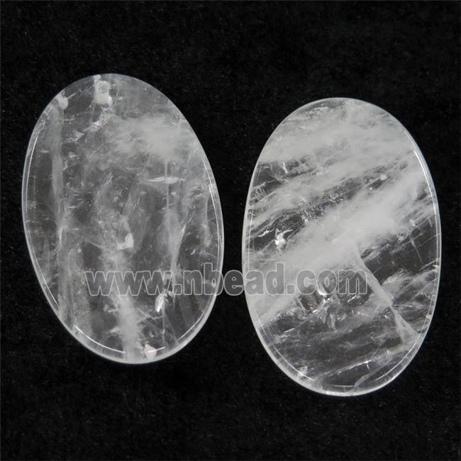 Clear Quartz oval pendant