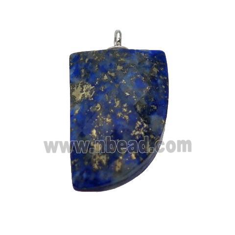 blue lapis lazuli pendant, faceted knife