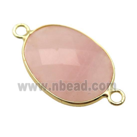 Rose Quartz oval connector