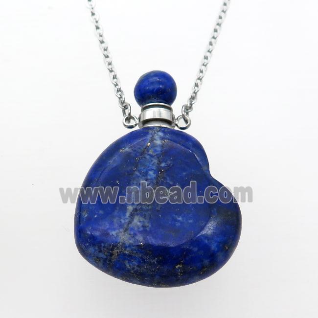 blue Lapis Lazuli perfume bottle Necklace