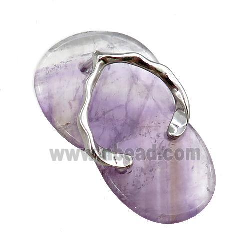 amethyst shoes pendant