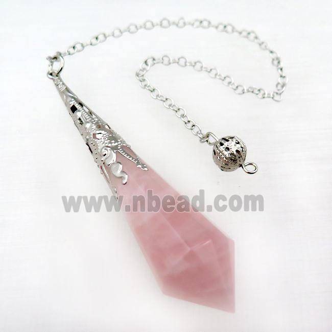 Rose Quartz pendulum pendant