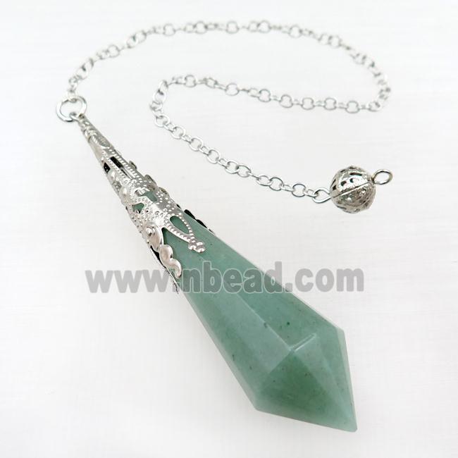 green aventurine pendulum pendant