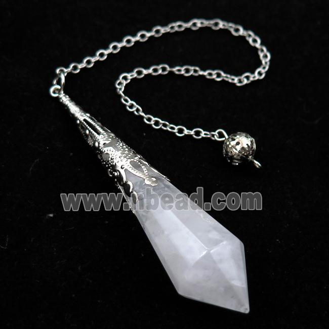 Clear Quartz pendulum pendant