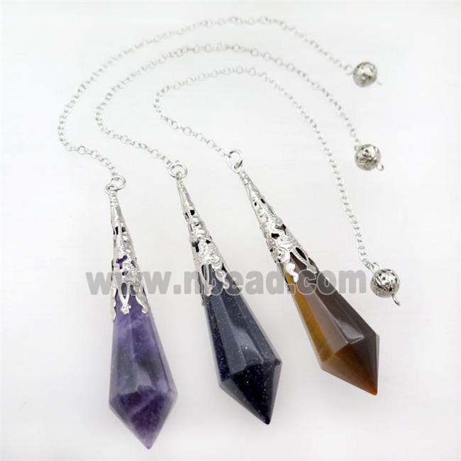 mix Gemstone pendulum pendant