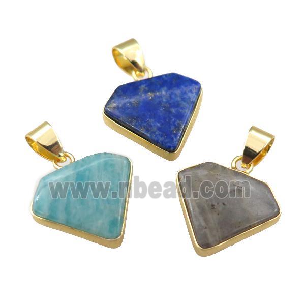 mix Gemstone diamond pendant