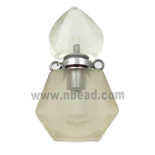 Lemon Quartz perfume bottle pendant