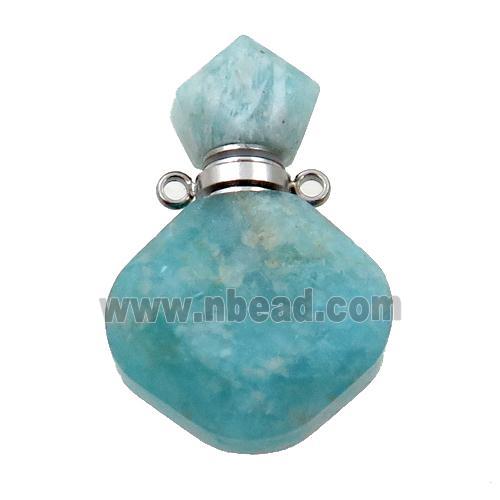 green Amazonite perfume bottle pendant