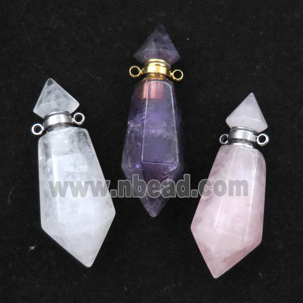 mix Gemstone perfume bottle pendant