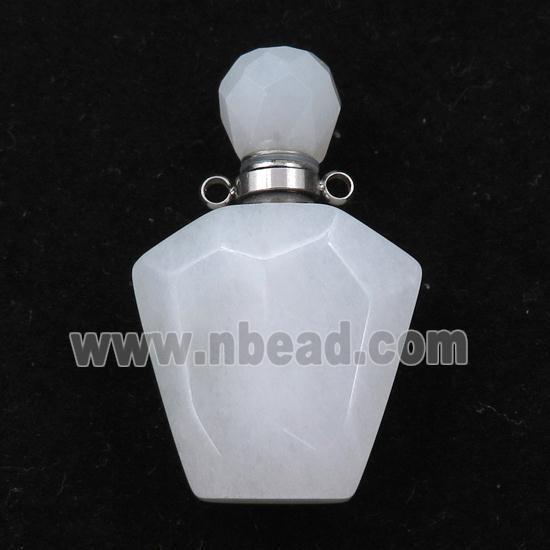 white Jasper perfume bottle pendant