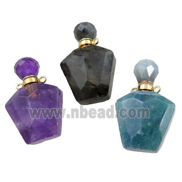 mix Gemstone perfume bottle pendant