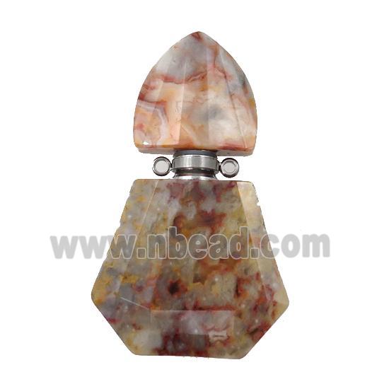 Crazy Agate perfume bottle pendant