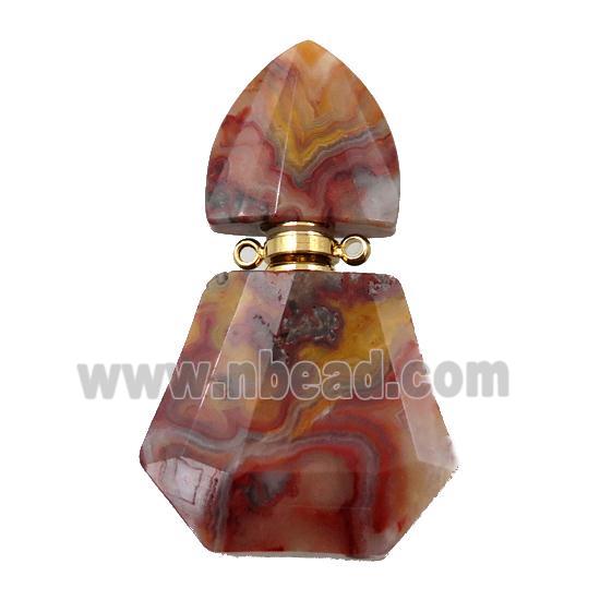 Crazy Agate perfume bottle pendant