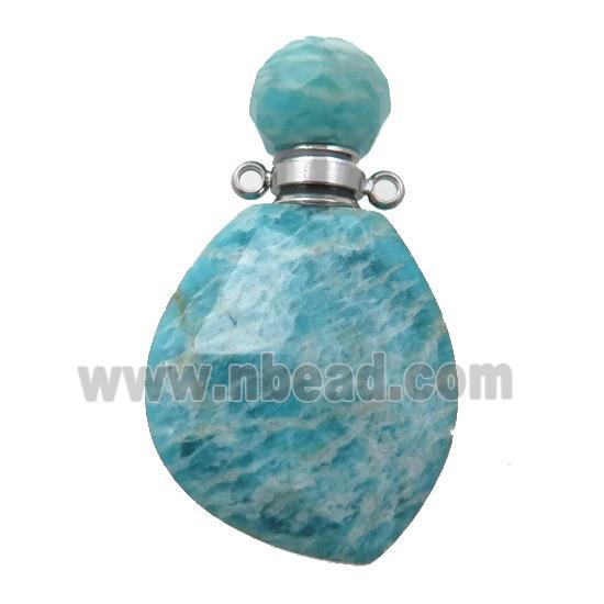 green Amazonite perfume bottle pendant