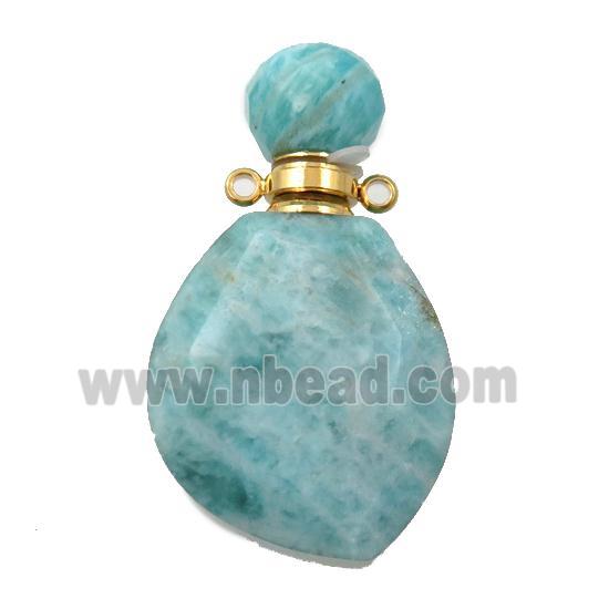 green Amazonite perfume bottle pendant