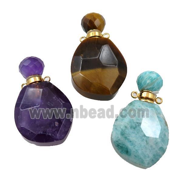 mix Gemstone perfume bottle pendant