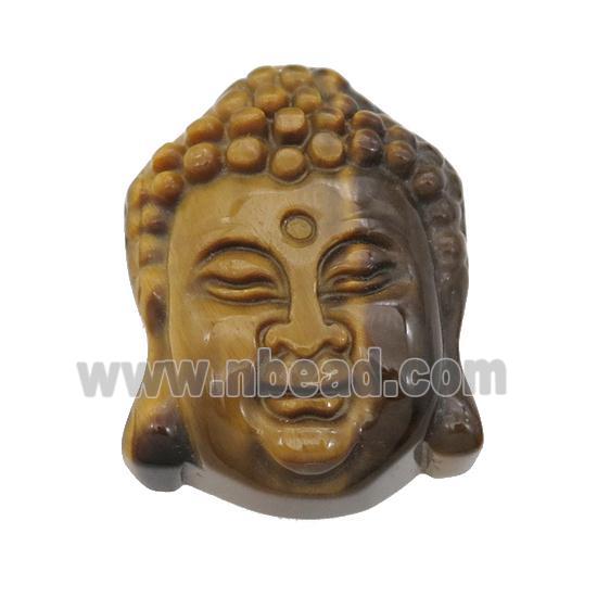 Tiger Eye Stone Buddha Pendant