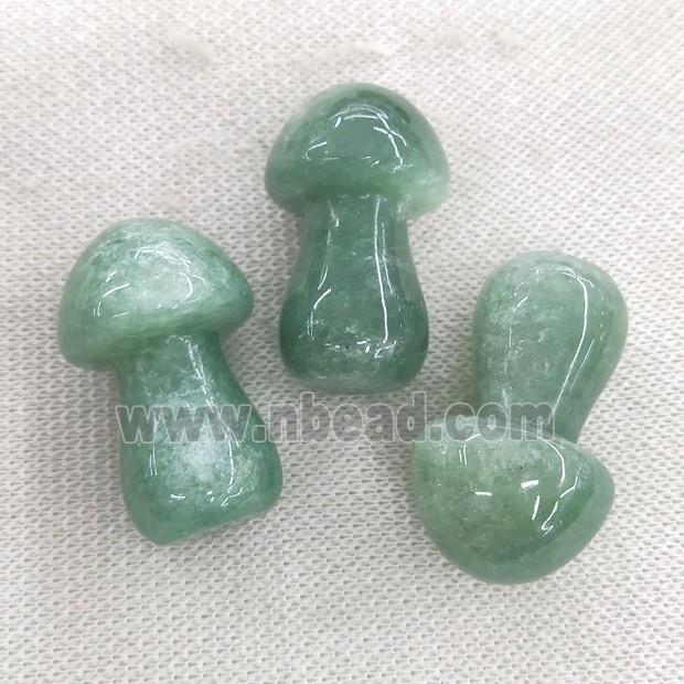 green Quartz mushroom cahrm without hole