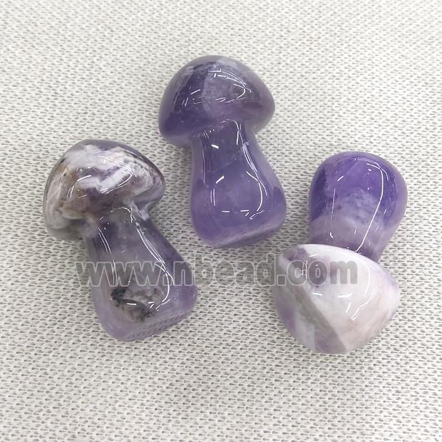 dogtooth Amethyst mushroom charm, no hole