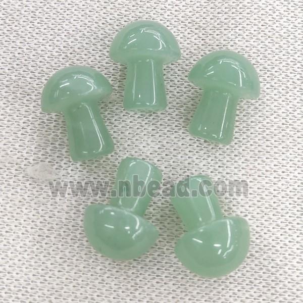 green Aventurine mushroom without hole