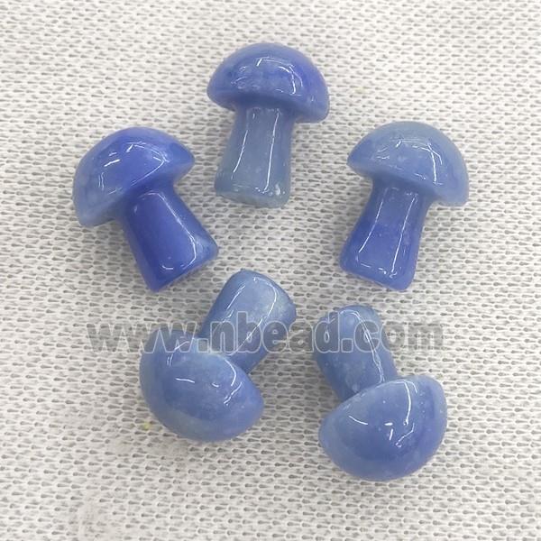 blue Aventurine mushroom, no hole