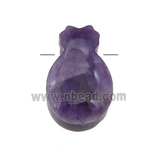 purple Amethyst pineapple pendant