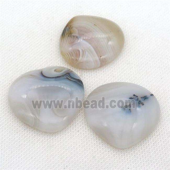 natural Agate teardrop pendant