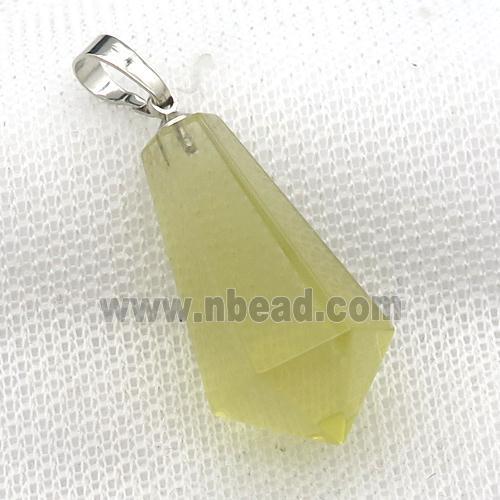 Lemon Quartz pendulum pendant