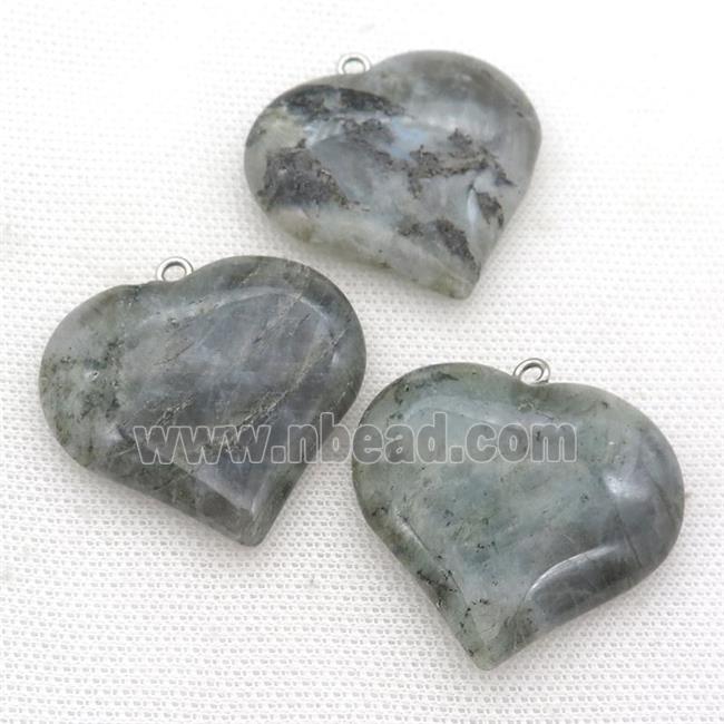 Labradorite heart pendant