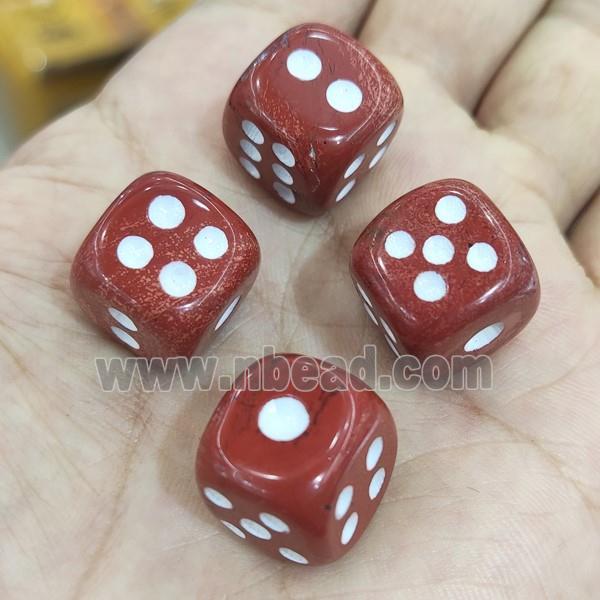 Red Jasper Cube Dice