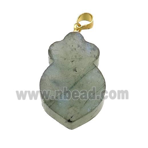 Labradorite Shield Pendant