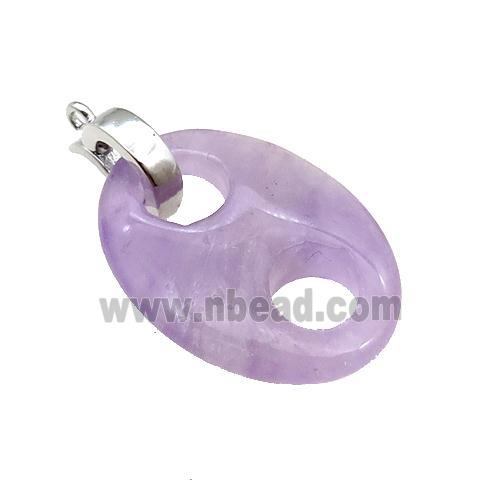 Amethyst Pignose Pendant